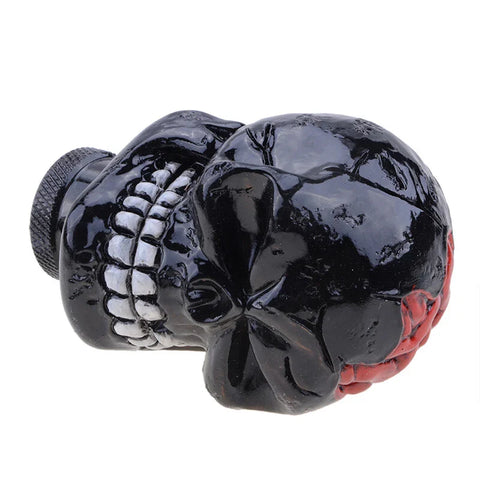 Car Truck Manual Shifter Skull Head Black Gear Shift Knob