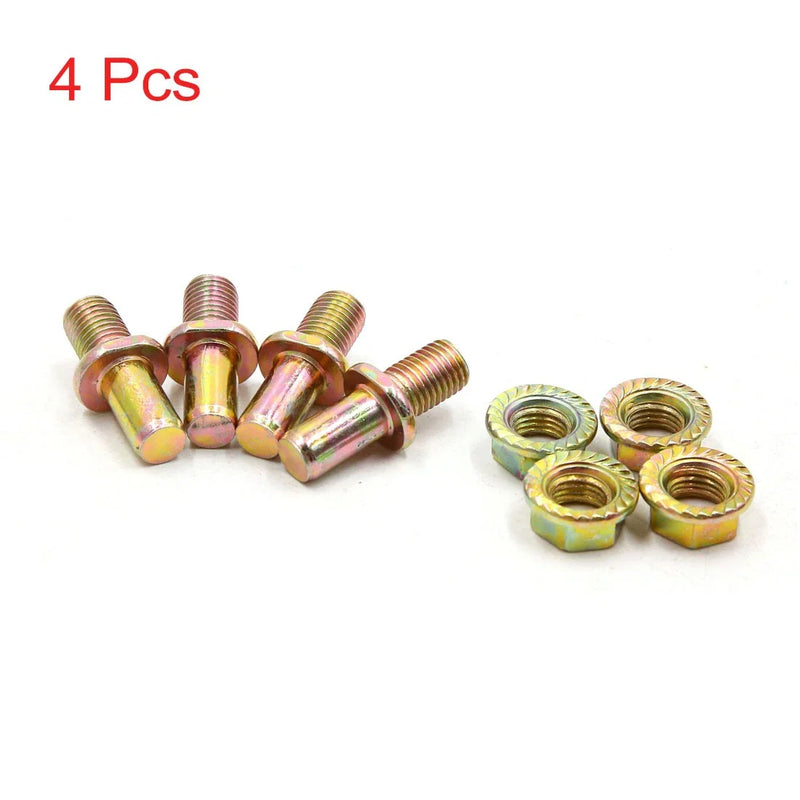 CG125 4 x Gold Tone Motorcycle Chain Wheel Sprocket Screw Locking Bolt