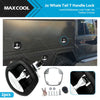 Trailer Toolbox Whale Tail Lock Compression Lock Black Chrome Handle