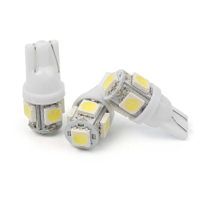Car 20 x T10 Wedge 5-SMD 5050 LED Interior Light Bulbs