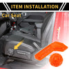 Jeep Gladiator JT (2018-2024) - Orange Seat Adjustment Button Cover Trim