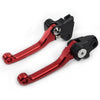 KAWASAKI KX250F KX450F Red Pivot Brake Clutch Levers (2004-2023)