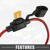 Car 5A Mini Blade Style Fuse & 12 AWG Fuse Holder
