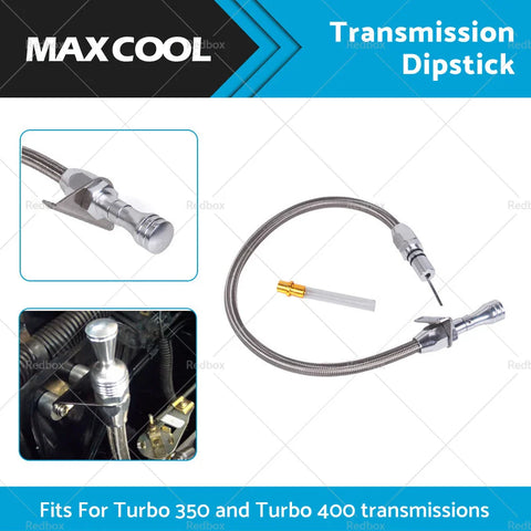 GM Chevy TH400 Turbo Flexible Stainless Transmission Dipstick (1965-1986)