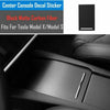 Tesla Model X / S Center Console Stickers Black Carbon Fiber Look (2012–2021)