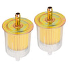 Car & Motorcycle 2 x 5/16" 8mm Fuel Filter (Compatible with Various Models)