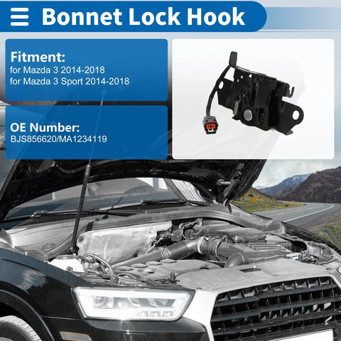 Mazda 3 Hood Latch Assembly (2014-2018)