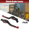 Honda Monkey 125 Black Red 1 x Pair Motorcycle Brake Clutch Levers Folding