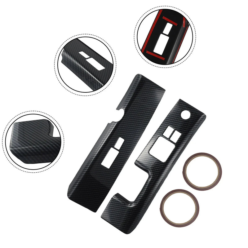 Nissan 350Z Glass Switch Covers ABS Carbon Fiber (2006–2008)