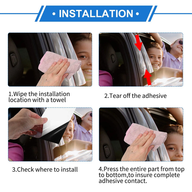 Hyundai Palisade (2020-2023) Carbon Fiber 6 Pcs Door Pillar Window Trim
