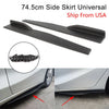 UK Cars 74.5cm Carbon Fiber Side Skirt Rocker Diffuser Spoiler