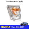 Corner Lamp Chrome RH Fits Toyota Hilux Tiger Pickup LN145 Mk4 UTE 1998-01 D06