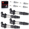 Suzuki GSX-R750 K8 / K9 / L0 4x Ignition Coils Iridium Spark Plugs (2008–2013)