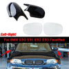 BMW E90 E91 E92 E93 Gloss Black Mirror Cover & Lens (2008-2013)