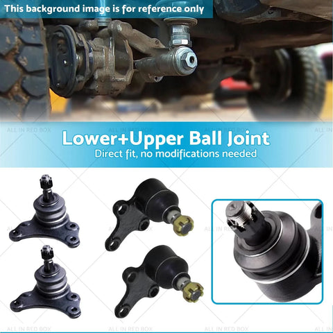 Toyota HiLux LN85 LN86 RN85 RN90 YN85 4x Lower & Upper Ball Joints (1983-2005)