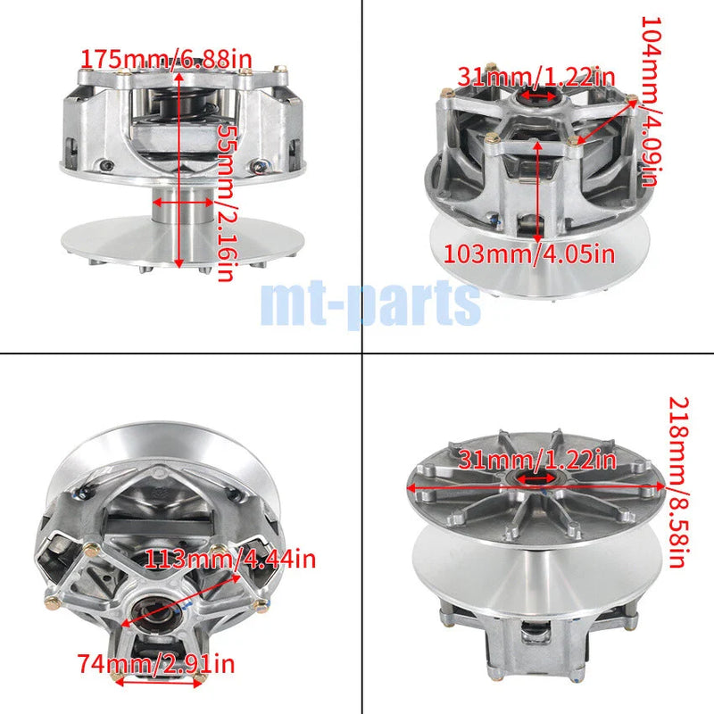 Polaris RZR XP TURBO Clutch Variator Pulley Set (2016-2017, 2019-2020)