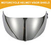 X-803 Motorcycle Helmet Visor Shield 3-Snap Resin Silver Tone 1pc