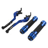 Ducati Panigale Blue Extendable Brake Clutch Lever Grip Set (2014-2019)