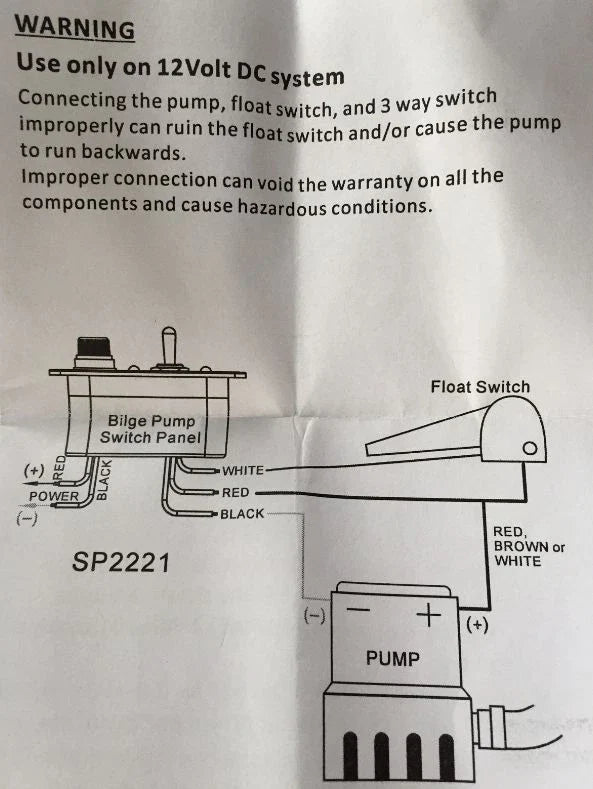 Boats Bilge Pump Switch Panel LED Light 12V Marine Control