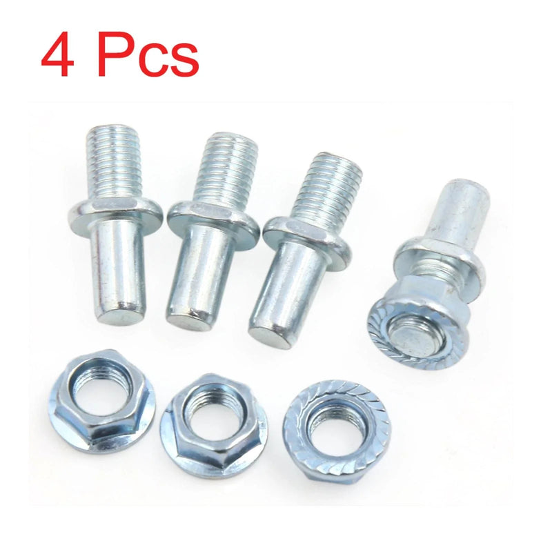 CG 4 x Silver Tone Metal Motorcycle Rear Driven Sprocket Bolts