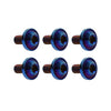 Bike Motor - Blue 6 x M5x25mm Titanium Alloy Torx Head Bolts