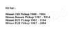 Nissan Navara D21 D22 Datsun 720 Shifter Bush (1986-2004)
