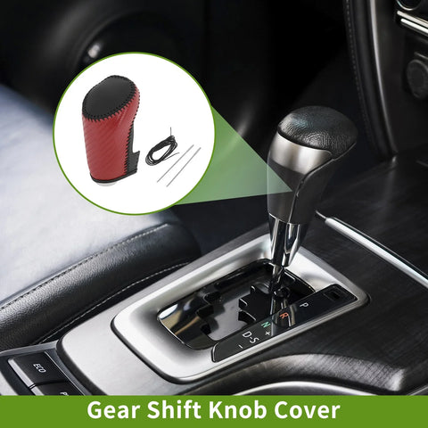 Chevrolet Malibu Red Carbon Fiber Car Gear Shift Knob Cover