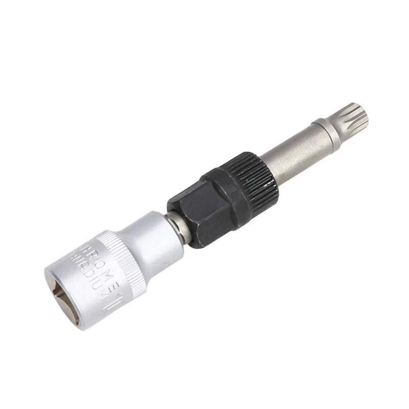 Alternator Black Silver M10 / T50 Metal Clutch Pulley Removal Tool Accessory