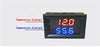 Car Red Blue LED Dual Digital Display Intercooler Supercharger Temp Gauge