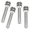 Car Interior 4 x Aluminium Door Latch Pin Knob Covers (49mm)