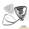 Harley Street Glide Chrome Triangle Retro Headlight (2014-2023)