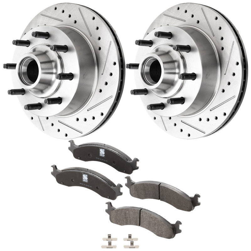 Brake Disc and Pad Kit For 1995-1997 Ford F-250 Front