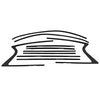 Infiniti QX60 (2014-2020) Black 10 x Window Moulding Strips