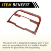 Jeep (2018-2023) Carbon Fiber Red Dashboard Control Panel Cover
