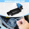 Jeep Wrangler 2007-2019 (2 x Motors) Black Windshield Washer Pump