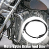 Motorcycle ATV 100cm 39.37" 10mm Braided Brake Clutch Oil Hoses Line Pipe