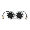 Harley - 1157 Fire Ring Chrome Housings Amber LED Turn Signal Lights