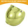 Visor Shield 1 x Universal Motorcycle Helmet Anti-UV Yellow