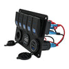 Truck Caravan Switch Panel / Aluminium Waterproof / 12V–24V, 3-Port