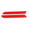 Harley Road Glide FLTRX Red Reflectors Saddle Bag Latch Covers (2014+)