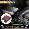 Ford F-150 Microfiber Leather Carbon Fiber Brown Armrest Cover (2004-2023)