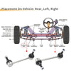 Honda Accord 2 x Rear Stabiliser Sway Bar Links (2008-2017)