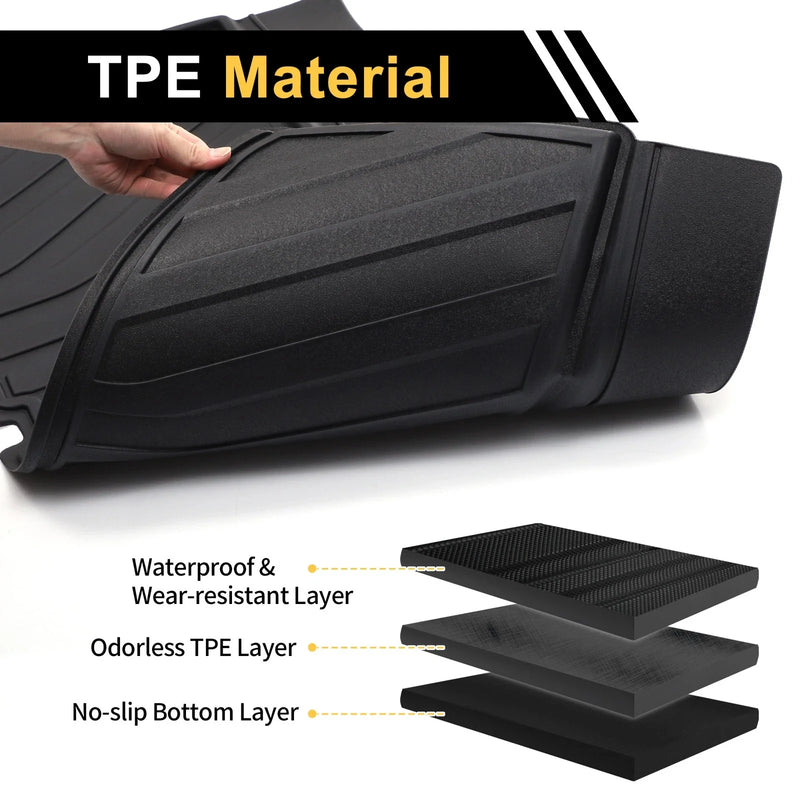 GMC Acadia Diagonal Stripes Pattern TPE Cargo Mat (2017 - 2024)