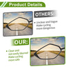 M10 Motorcycle Rear View Mirrors Leaf Shape Gold Tone Iron Plastic 1 Set