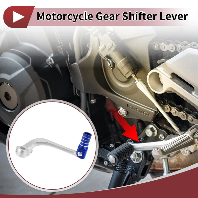 Honda CRF110F (2013-2018) Silver Tone Folding Motorcycle Gear Shifter Lever