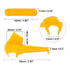 6 x 2.32x0.75x1.14 Motorcycle Tire Changer Demount Head Plastic Inserts