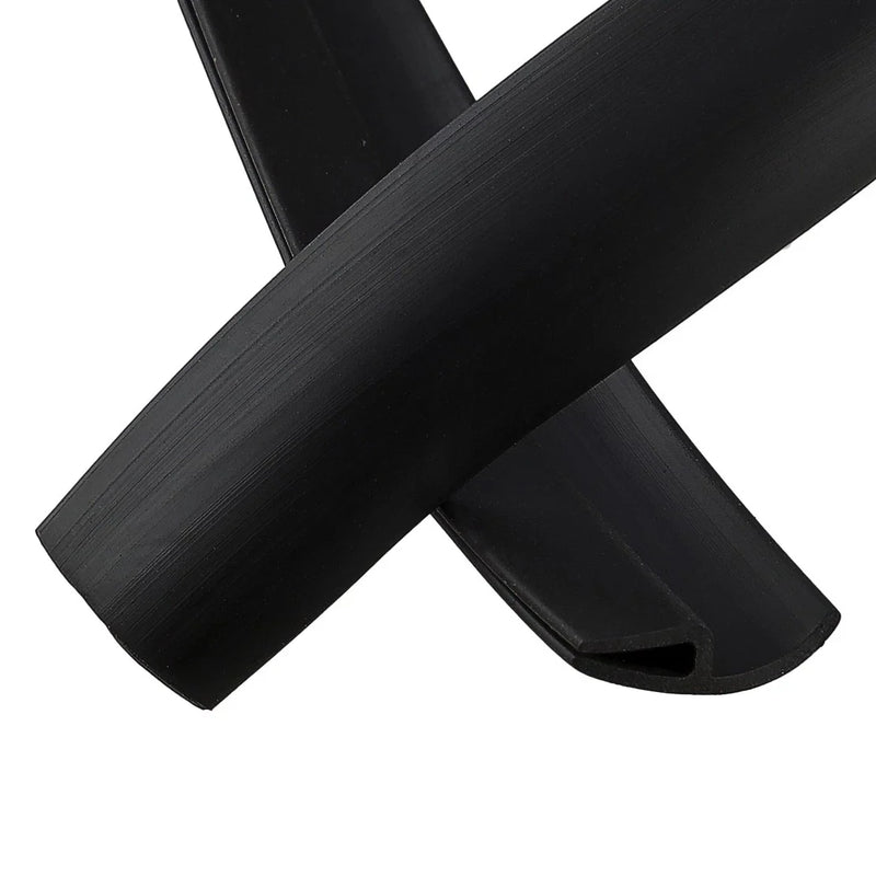 Universal Car Black Front Windshield Seal Strip Rubber Moulding Trim