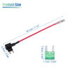 5 x Car Fuse Tap and Circuit Adapters 12V with 30A Mini Blade Fuses