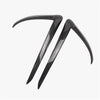 Tesla Model 3 Carbon Fiber Front Fog Light Lamp Eyebrow Cover Trim (2017–2019)