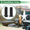Motorcycle TPU Black Scale Pattern 25mm Hand Grips Cover Kit